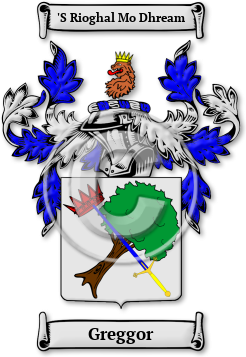 Greggor Family Crest Download (jpg) Legacy Series - 150 DPI