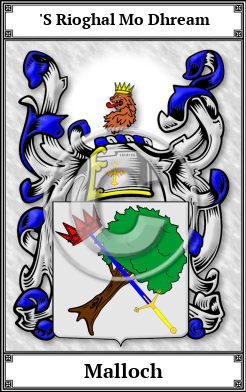 Malloch Family Crest Download (JPG)  Book Plated - 150 DPI