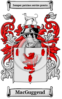 MacGuggend Family Crest/Coat of Arms