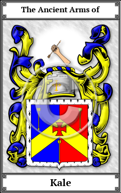 Kale Family Crest Download (JPG)  Book Plated - 150 DPI