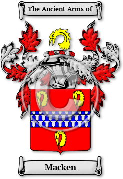 Macken Family Crest Download (jpg) Legacy Series - 150 DPI