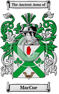 MacCue Family Crest/Coat of Arms