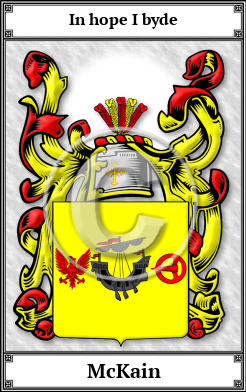 McKain Family Crest Download (JPG)  Book Plated - 150 DPI