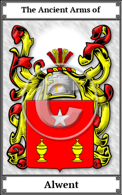 Alwent Family Crest Download (JPG)  Book Plated - 150 DPI