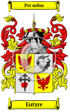 Entyre Family Crest Download (JPG) Heritage Series - 600 DPI