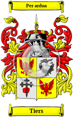 Tiers Family Crest/Coat of Arms
