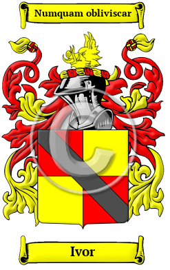 Ivor Family Crest/Coat of Arms