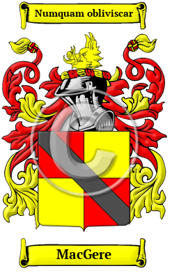 MacGere Family Crest/Coat of Arms