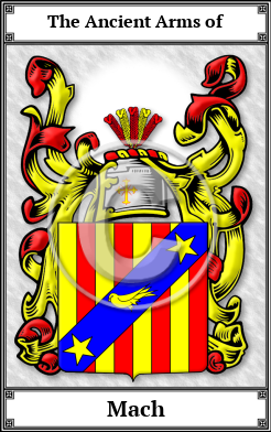 Mach Family Crest Download (JPG)  Book Plated - 150 DPI