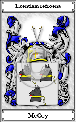 McCoy Family Crest Download (JPG)  Book Plated - 150 DPI