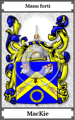 MacKie Family Crest Download (JPG)  Book Plated - 150 DPI
