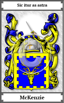 McKenzie Family Crest Download (JPG)  Book Plated - 150 DPI