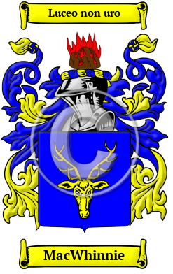 MacWhinnie Family Crest/Coat of Arms