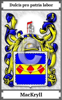 MacKryll Family Crest Download (JPG)  Book Plated - 150 DPI