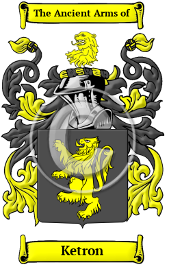 Ketron Family Crest/Coat of Arms