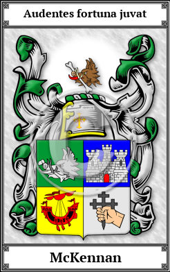 McKennan Family Crest Download (JPG)  Book Plated - 150 DPI