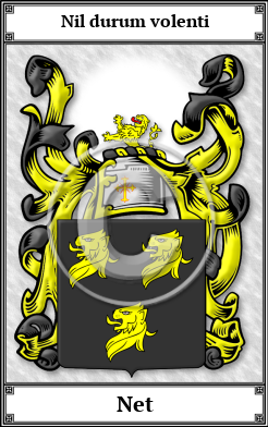 Net Family Crest Download (JPG)  Book Plated - 150 DPI