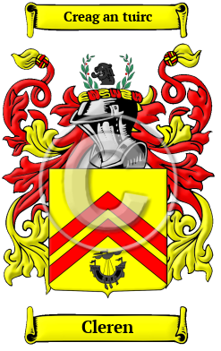 Cleren Name Meaning, Family History, Family Crest & Coats of Arms