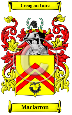 Maclarron Family Crest/Coat of Arms