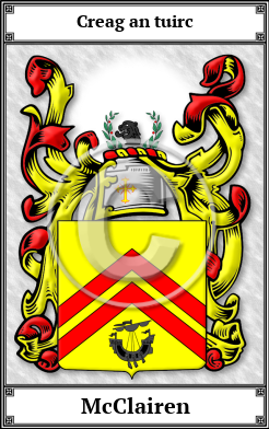 McClairen Family Crest Download (JPG) Book Plated - 600 DPI