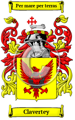 Clavertey Family Crest/Coat of Arms