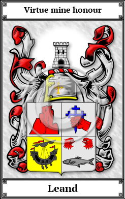 Leand Family Crest Download (JPG)  Book Plated - 150 DPI