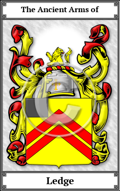 Ledge Family Crest Download (JPG) Book Plated - 600 DPI