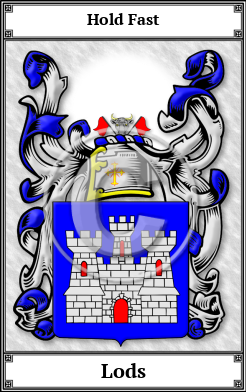 Lods Family Crest Download (JPG)  Book Plated - 150 DPI