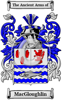MacGloughlin Family Crest/Coat of Arms