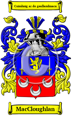 MacCloughlan Family Crest/Coat of Arms