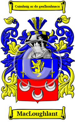 MacLoughlant Family Crest/Coat of Arms