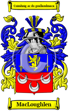 MacLoughlen Family Crest/Coat of Arms