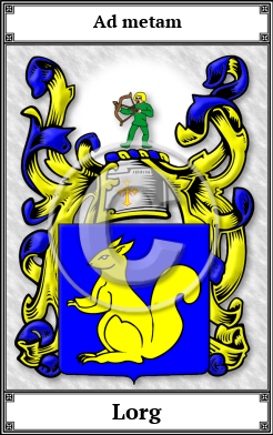 Lorg Family Crest Download (JPG)  Book Plated - 150 DPI