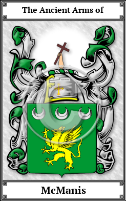 McManis Family Crest Download (JPG) Book Plated - 600 DPI