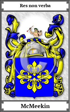 McMeekin Family Crest Download (JPG)  Book Plated - 150 DPI