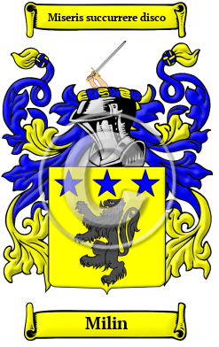 Milin Family Crest/Coat of Arms