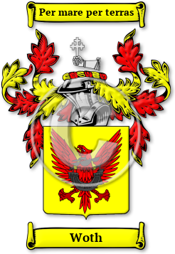 Woth Family Crest Download (jpg) Legacy Series - 150 DPI