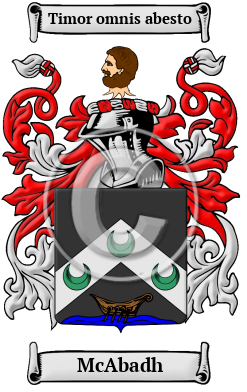 McAbadh Family Crest/Coat of Arms