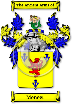 Meneer Family Crest Download (JPG) Legacy Series - 600 DPI