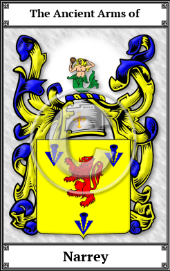 Narrey Family Crest Download (JPG)  Book Plated - 150 DPI