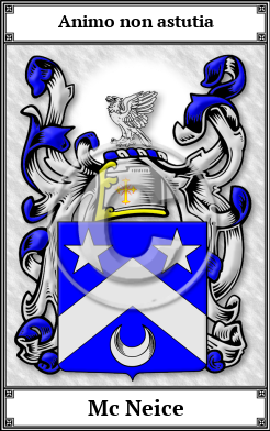 Mc Neice Family Crest Download (JPG)  Book Plated - 150 DPI