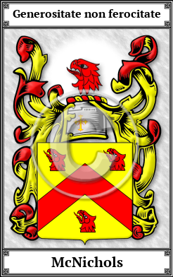 McNichols Family Crest Download (JPG)  Book Plated - 150 DPI