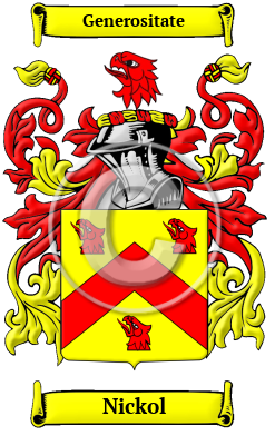 Nickol Family Crest/Coat of Arms