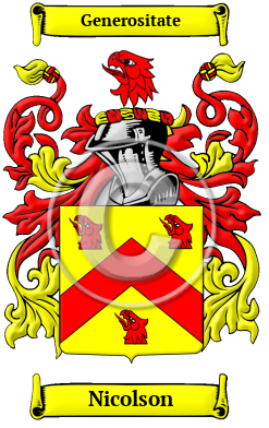Nicolson Family Crest/Coat of Arms