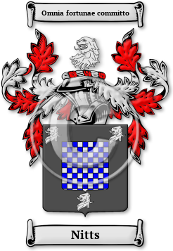 Nitts Family Crest Download (jpg) Legacy Series - 150 DPI