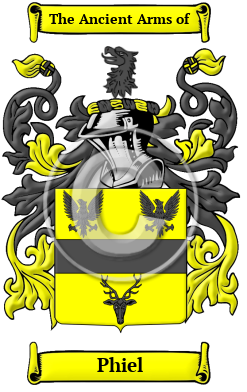 Phiel Family Crest/Coat of Arms