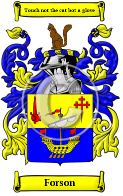 Forson Family Crest/Coat of Arms