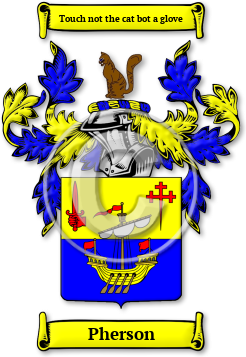 Pherson Family Crest Download (jpg) Legacy Series - 150 DPI