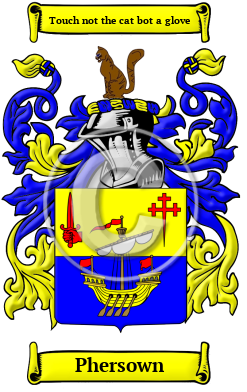 Phersown Family Crest/Coat of Arms