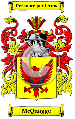McQuagge Family Crest/Coat of Arms